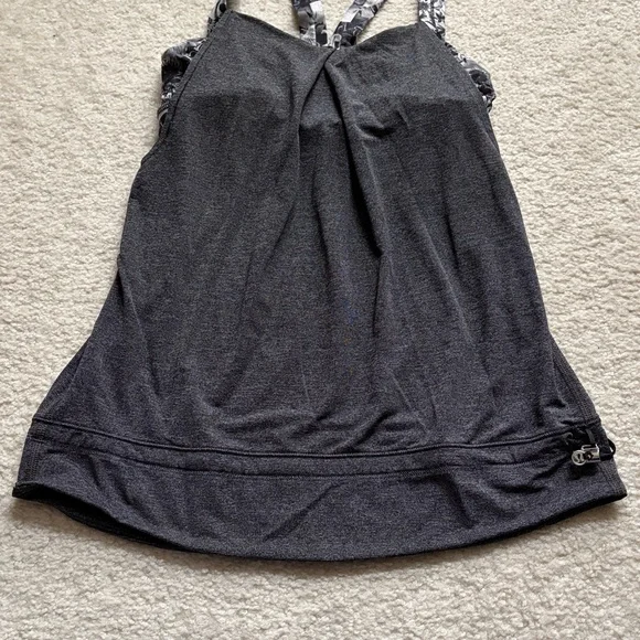 Black/Grey Lululemon Athletic Tank Top - Picture 4 of 8